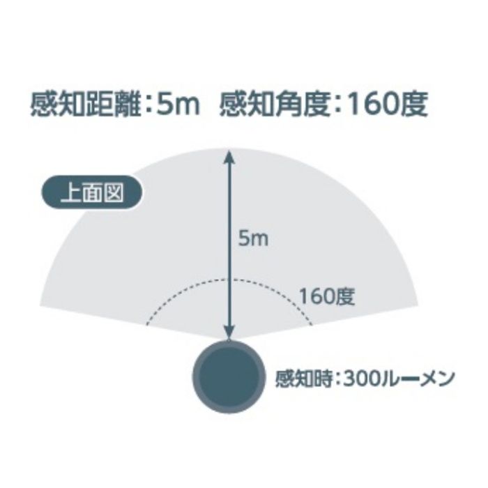 センサー付ソーラーライト ブライト300 SL-300BRTの説明画像2