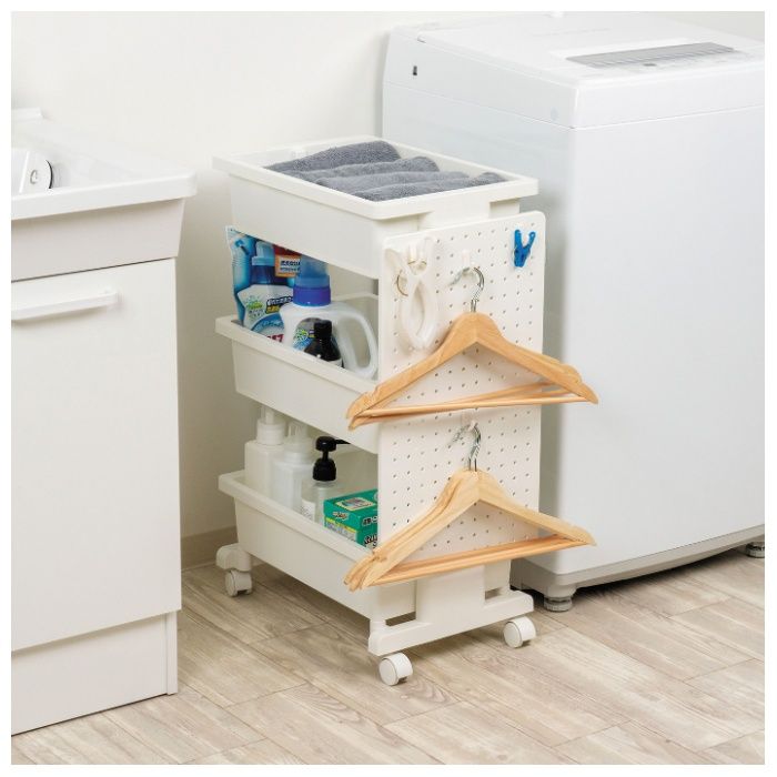 JEJアステージ パンチングボード(フックセット) リセスタイルワゴン用の説明画像2