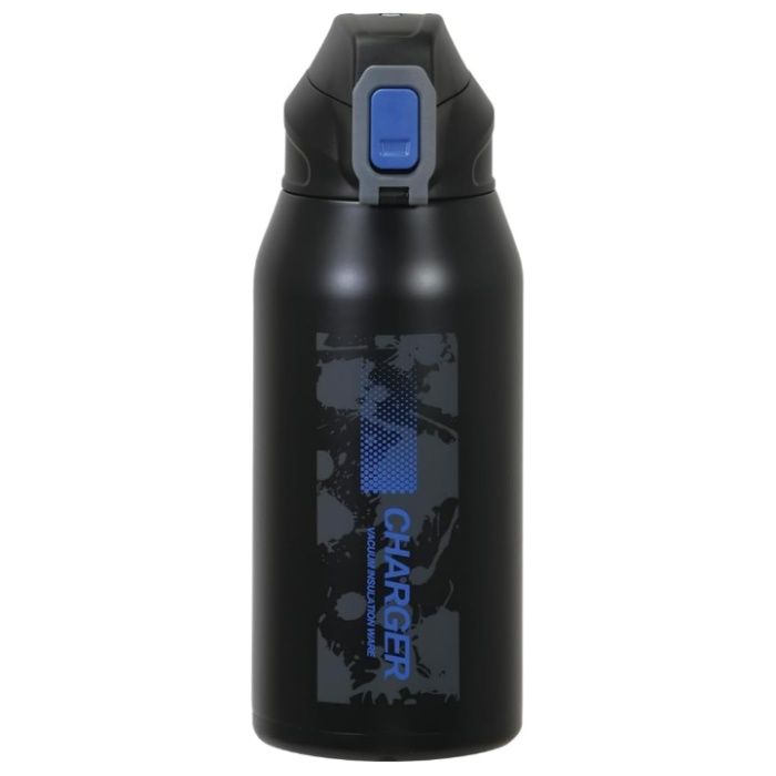 パール金属 ファストチャージャーダイレクトボトル800 ブルー×ブラックポーチ付の説明画像2