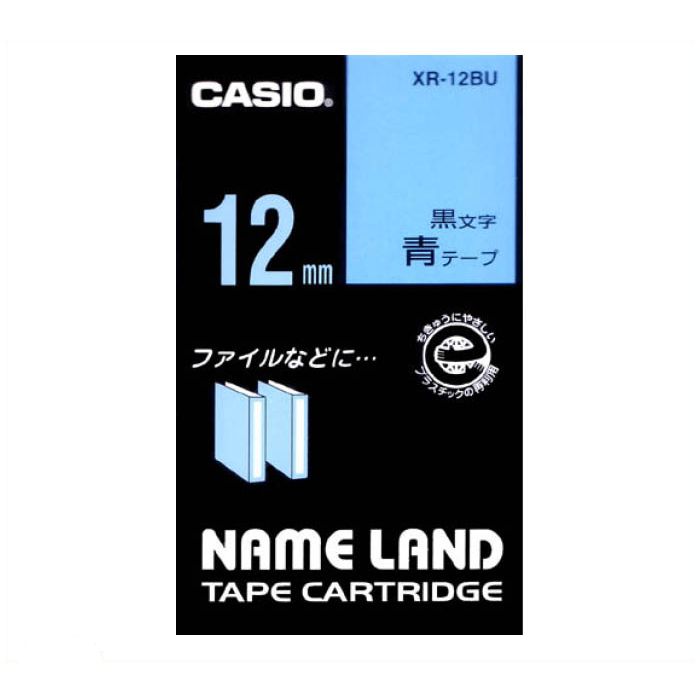 CASIO ネームランドテープ XR-12BU