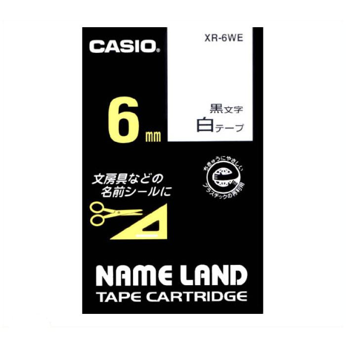 CASIO ネームランドテープ XR-6WE
