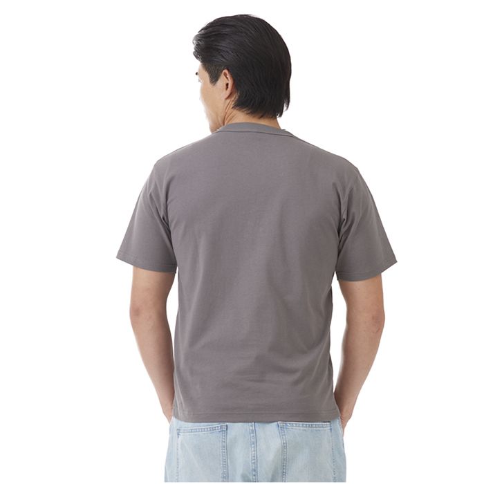 ナフコオリジナル コットン半袖クルーネックTシャツ NF-260 ダークグレー 3Lの説明画像2