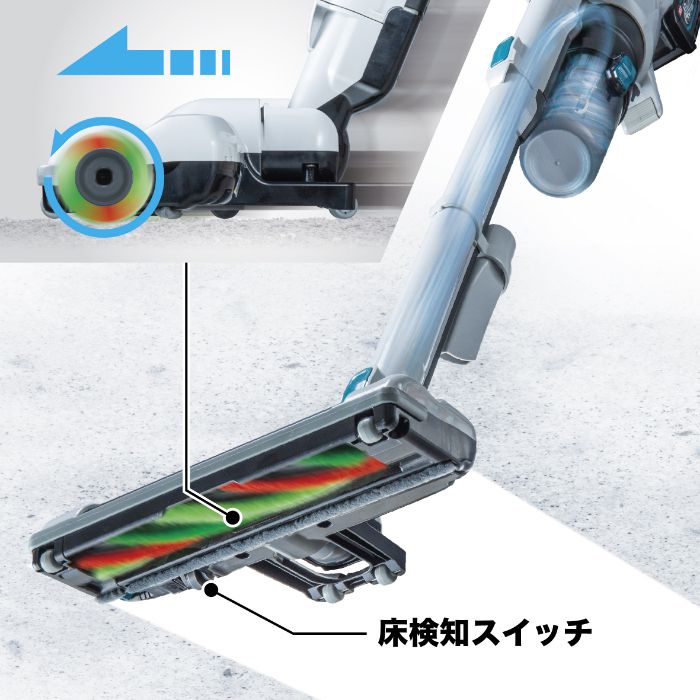 マキタ 40V充電式クリーナ ホワイト 本体 CL004GZWの説明画像5