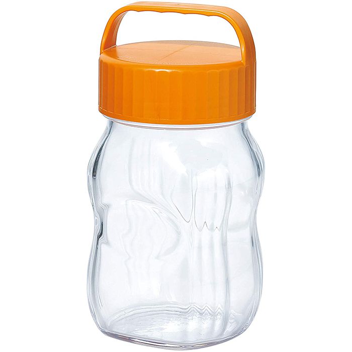 フルーツシロップ瓶O 1L-オレンジ