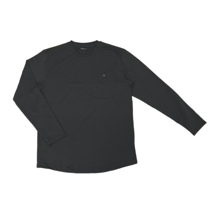 長袖Tシャツ中空糸 オールシーズン チャコール LL KN3106CHLLの説明画像2