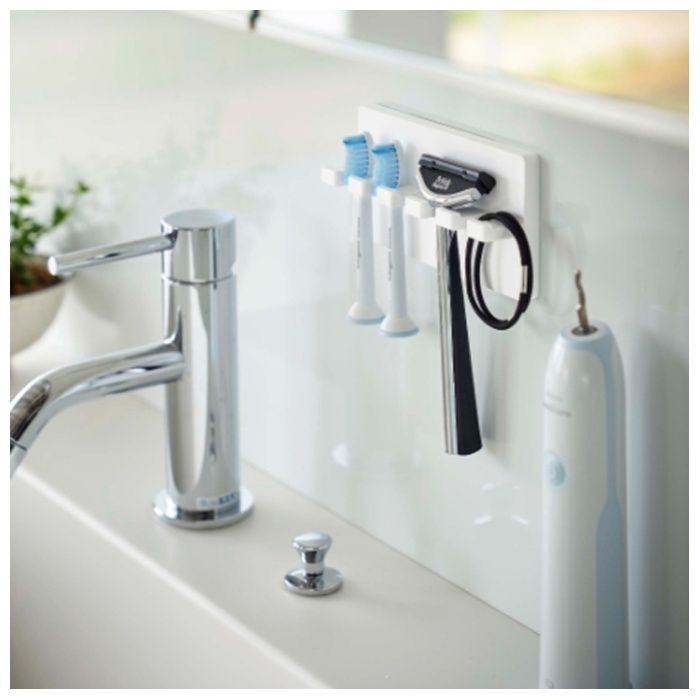 山崎実業 歯ブラシホルダー5連 フィルムフックWの説明画像5