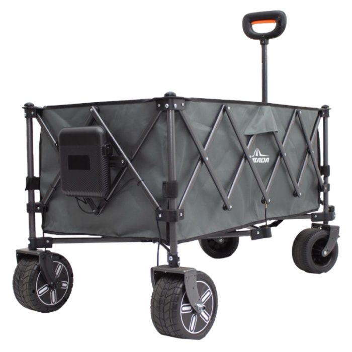 電動アウトドアワゴン グレー
