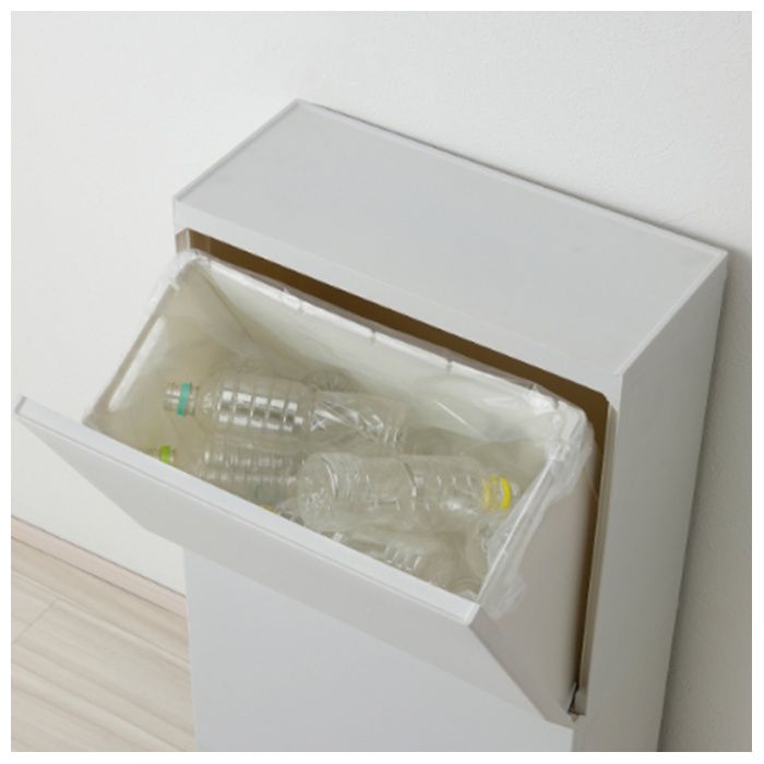 リス H&H 通路で使える分別ダストボックス 2段 45L グレーの説明画像3