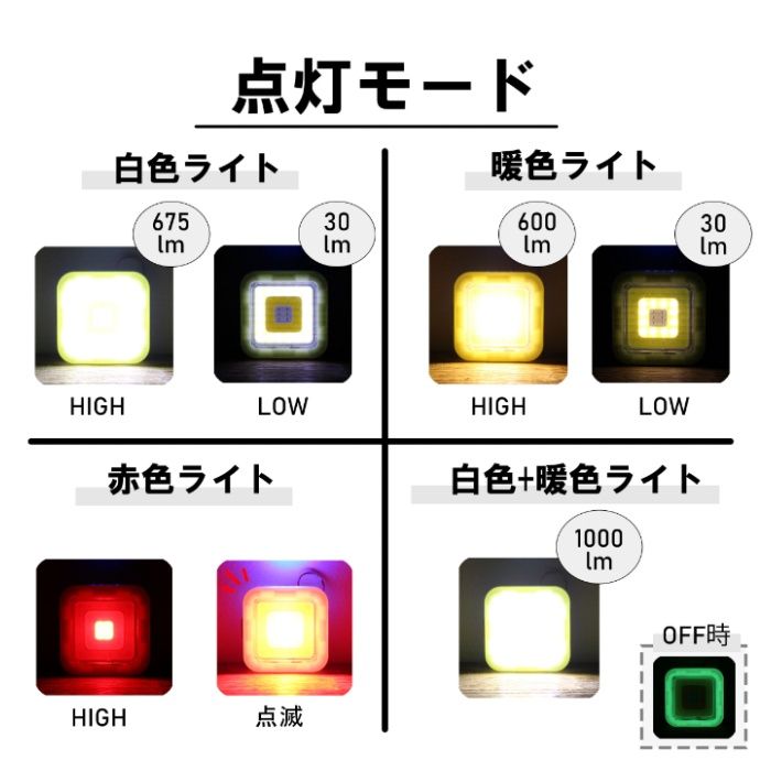 イトー BM　LEDミニライト充電キューブ蓄光 BPML-EVO2の説明画像6