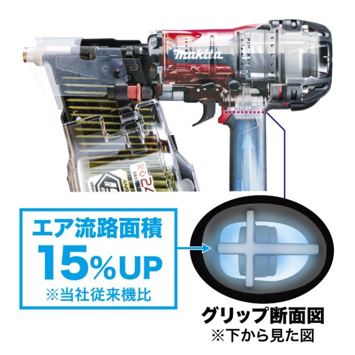 マキタ 高圧エア釘打 AN937Hの説明画像5