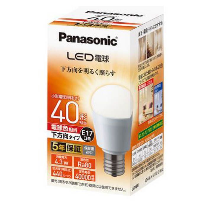 Panasonic (パナソニック) LED電球下方向40WE17電球色 LDA4LHE17ESW2
