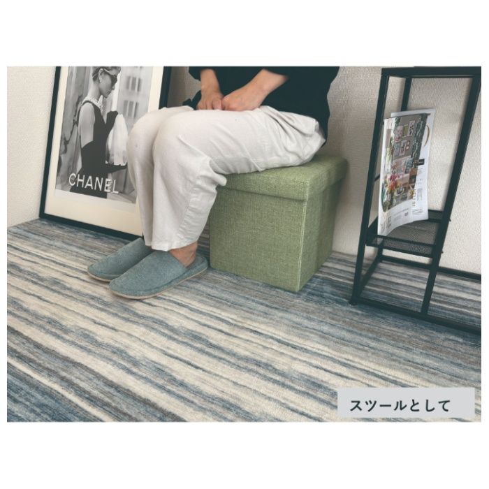 収納スツール グリーン シングル GNの説明画像3