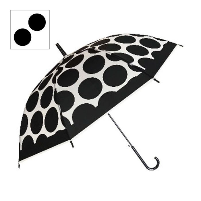 雨傘6967#01ドット 60センチ　ポリエステル100%