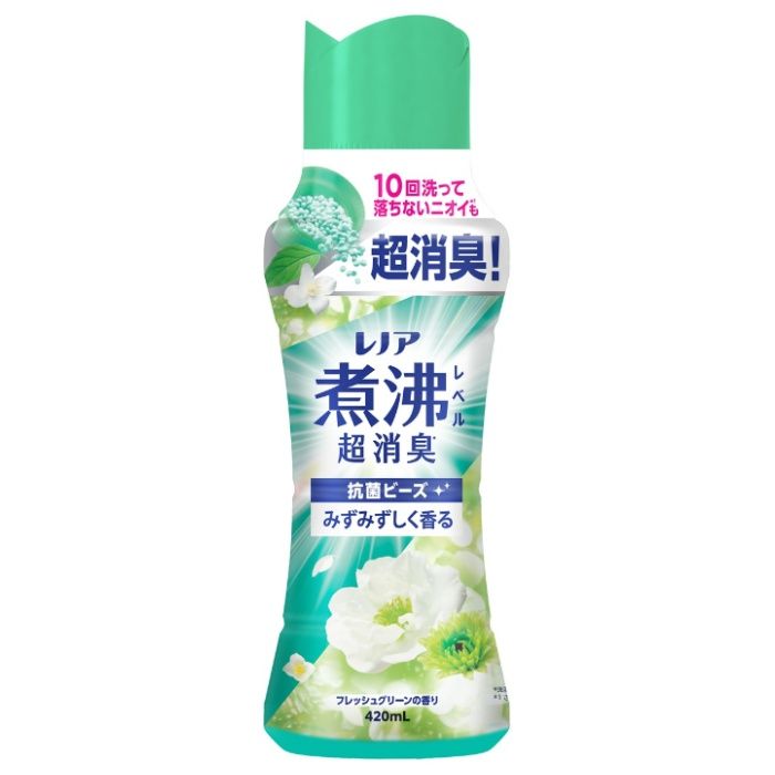 P&G レノア抗菌ビーズ煮沸レベル フレッシュグリーン本体420ml