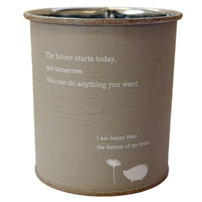 大宅産業 アイアンポットM　円柱型 グレー