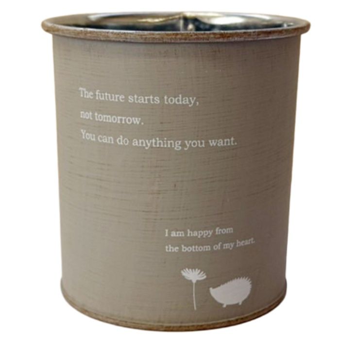 大宅産業 アイアンポットL　円柱型 グレー