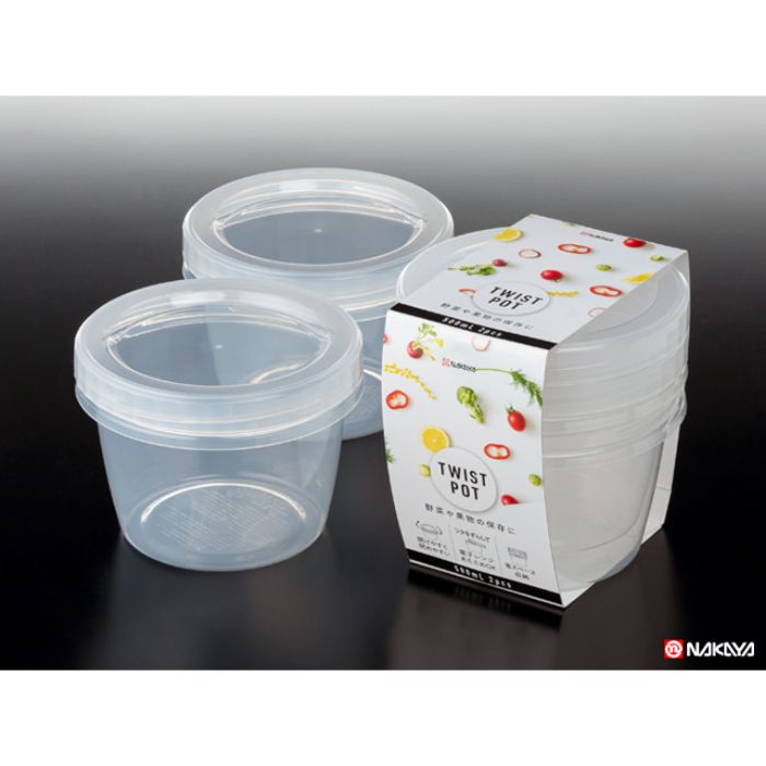 ナカヤ化学 ツイストポット 500ml2Pクリア