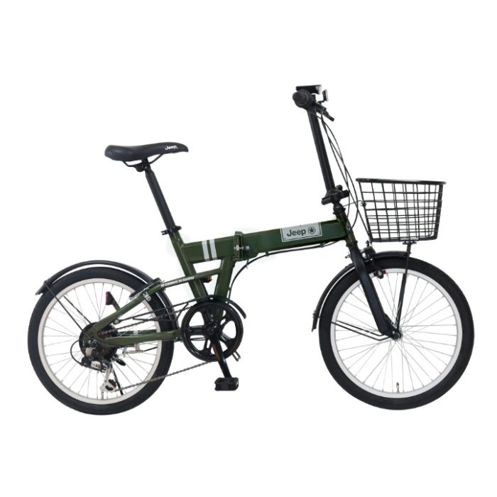 クロモ JEEP(ジープ) 20インチ 折りたたみ自転車 JE-206GB オリーブ