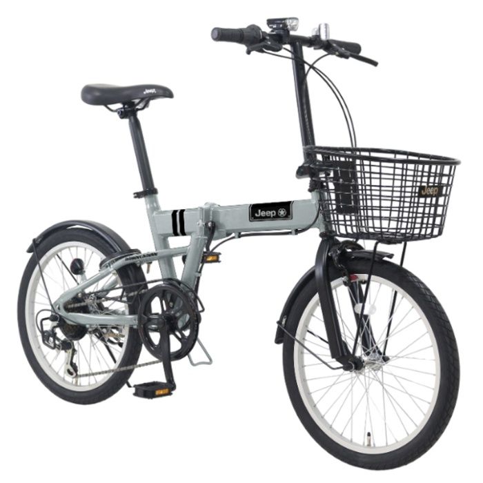 クロモ JEEP(ジープ) 20インチ 折りたたみ自転車 JE-206GB Hグレイの説明画像2