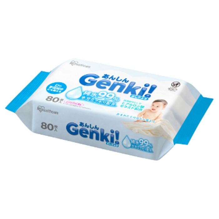 アイリスオーヤマ あんしん Genki!おしりふき 80枚入 GOK-801N
