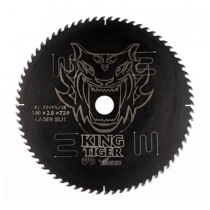 Y'sGOD JAPAN キングタイガー　卓上、スライド丸ノコ用 190mm　MAT-KT-190S