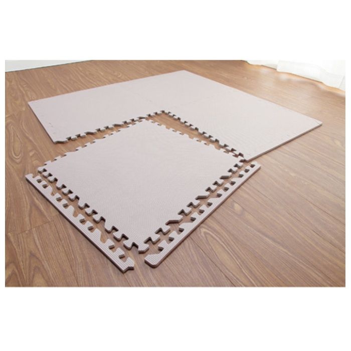 ナフコ ジョイントマット(フチ付き) グレー 57×57×1cm 4枚の説明画像2