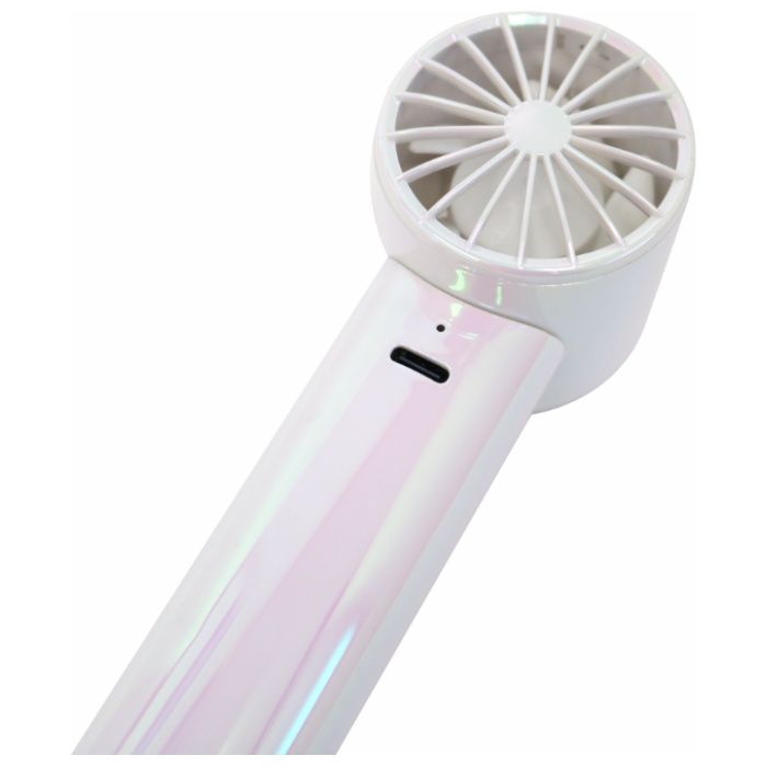 トレードワン ミニターボファン オーロラカラー USB充電式 ハンディ ファン 30939 WH