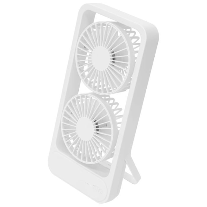 トレードワン デュアルスタンドファン USB充電式 30901 WHCL
