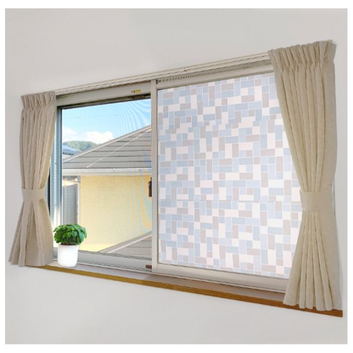 ユーザー 断熱もできる強力遮光シート クールタイル柄 90×30cm U-Q1100 クールタイルの説明画像2