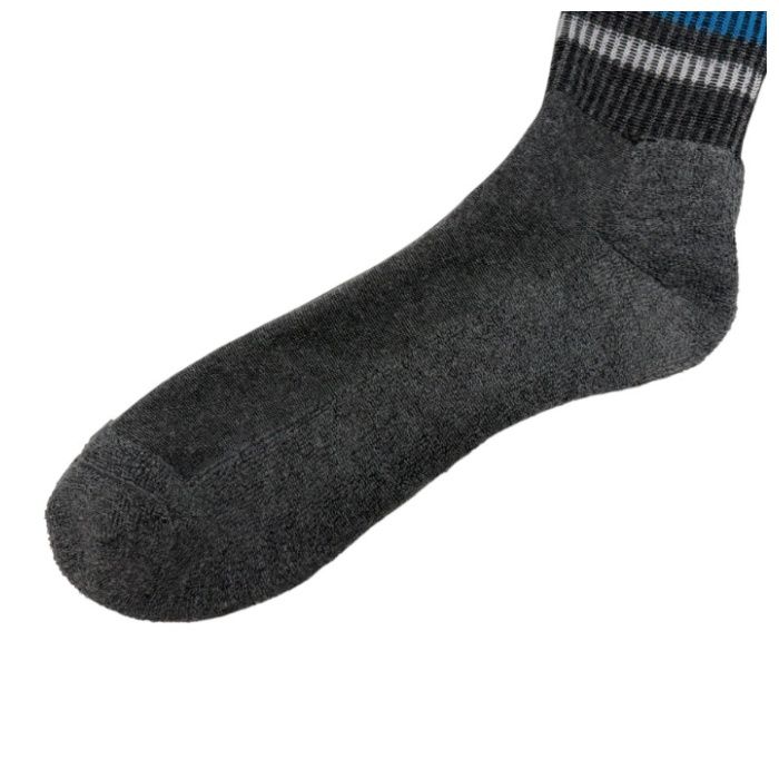 底パイルカラーハーフソックス　25ー27 グレーの説明画像3