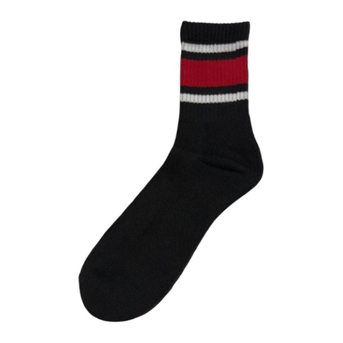 底パイルカラーハーフソックス　25ー27 ブラックの説明画像2