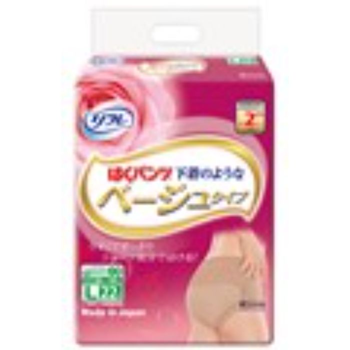 リブドゥコーポレーション リフレはくパンツ下着のようなベージュタイプ L22枚