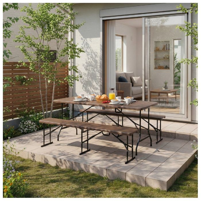 タカショー イージーキャリーベンチ　モクメチョウ ECF-B02BRの説明画像2