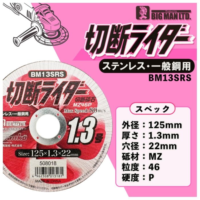 イトー 切断ライダー125mm 1.3M Z46P BM13SRSの説明画像2