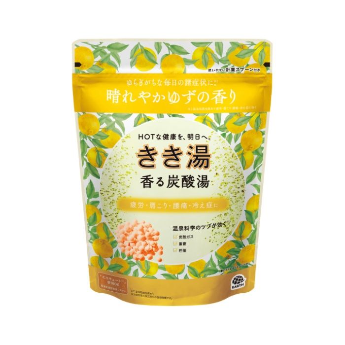 アース製薬 きき湯 香る炭酸湯 ゆずの香り 360g