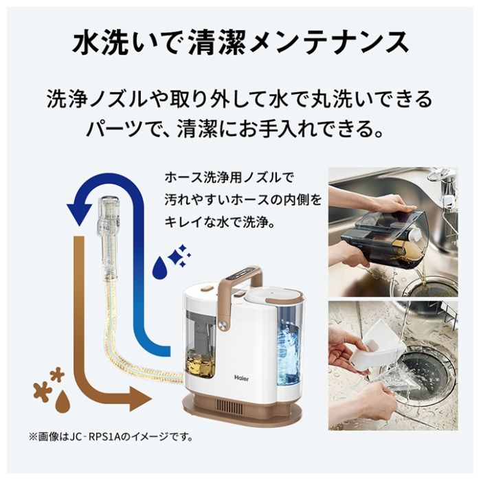 Haier(ハイアール) スチーム式 リンスクリーナー JC-RPS1A(W)の説明画像9