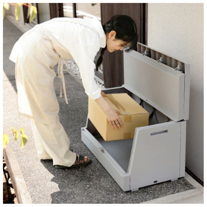 リス サスティメイド 屋外ボックス 120L ライトグレーの説明画像6