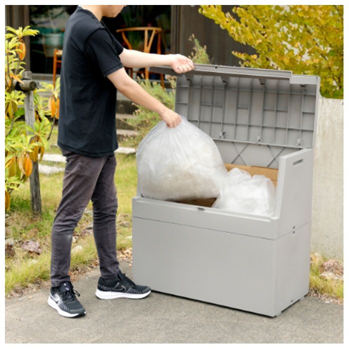 リス サスティメイド 屋外ボックス 250L ライトグレーの説明画像3