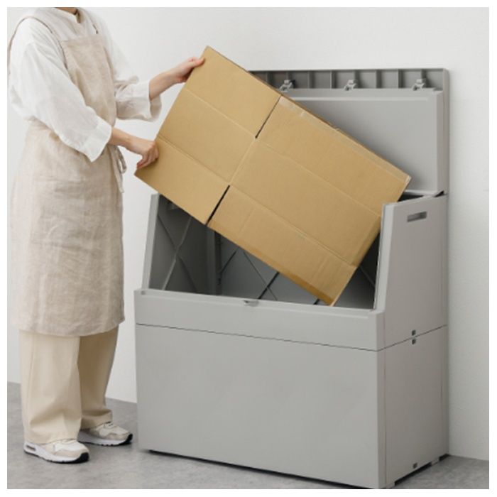 リス サスティメイド 屋外ボックス 250L ライトグレーの説明画像4