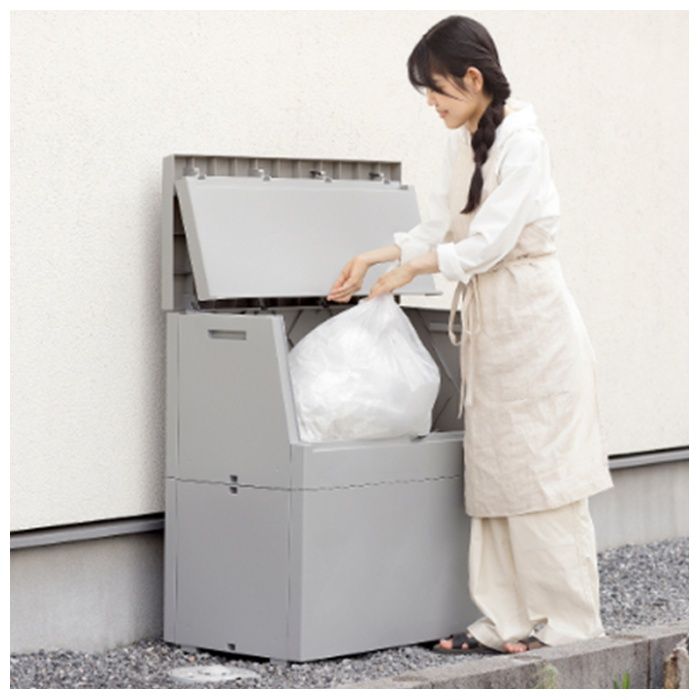 リス サスティメイド 屋外ボックス 250L ライトグレーの説明画像5
