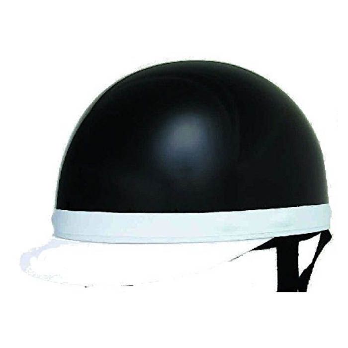 白ツバ半キャップヘルメット　NT-005　BK