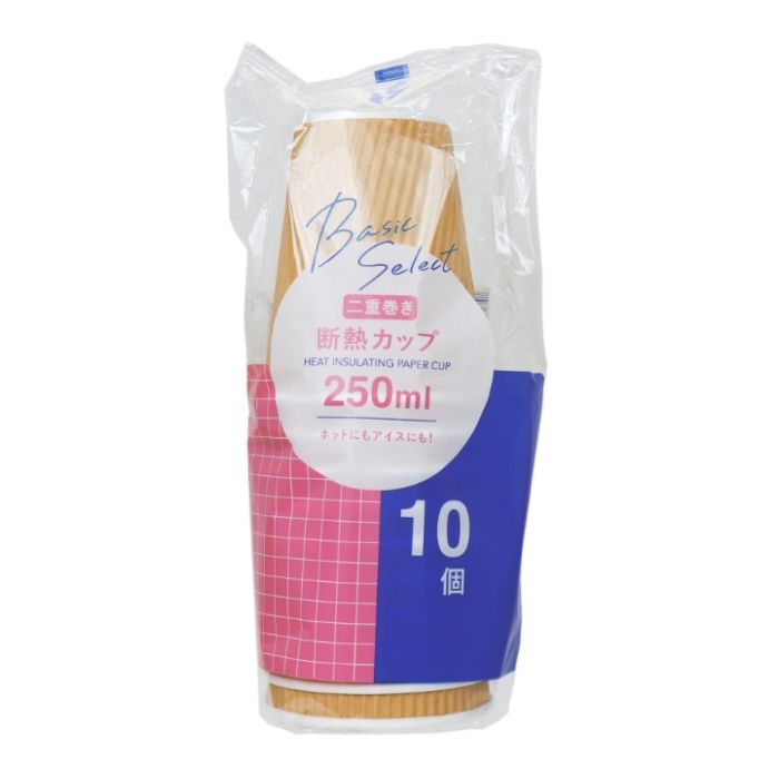 大和物産 二重層断熱カップ 250ml10個入
