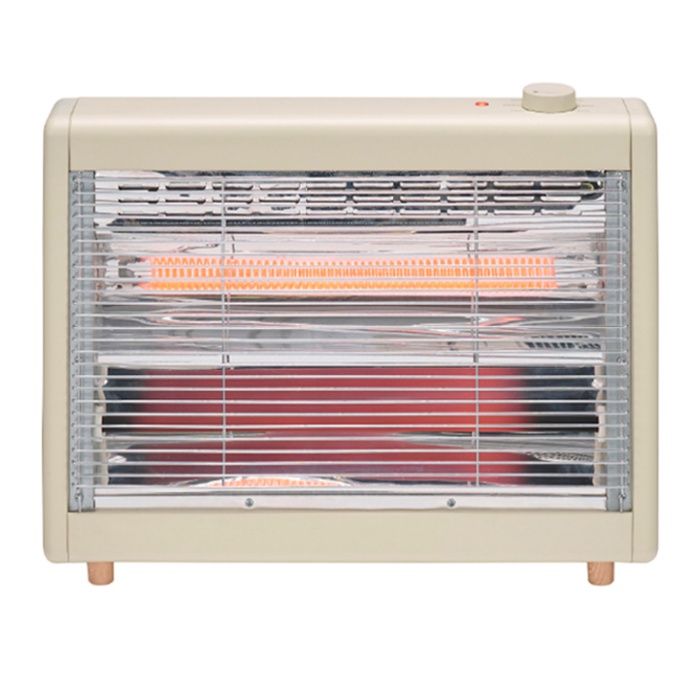 ユアサ ワイド電気ストーブ YKT-WCS1000G(LC)