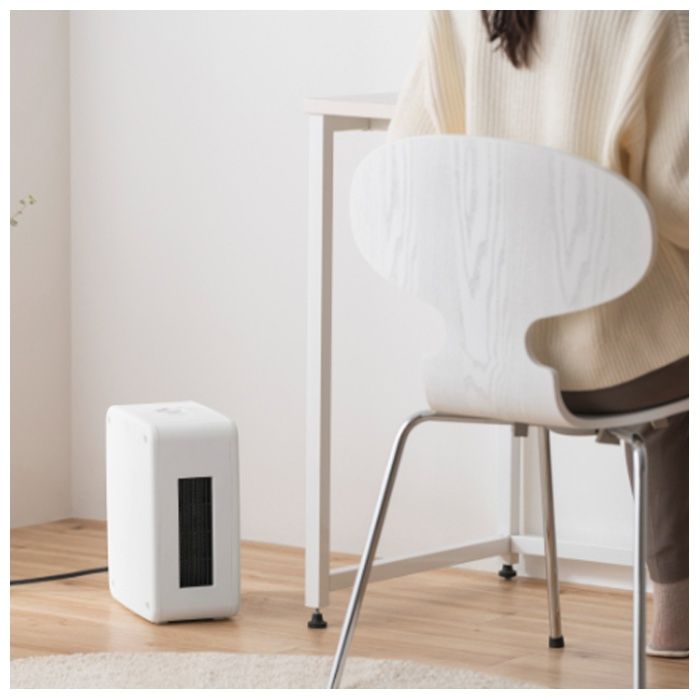 アイリスオーヤマ コンパクトセラミックファンヒーター ACH-KD12A-Wの説明画像5