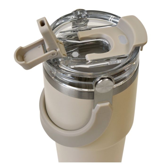 パークレーン ハンドル付2WAYタンブラー 850ml モカグレージュ K11027MGの説明画像3