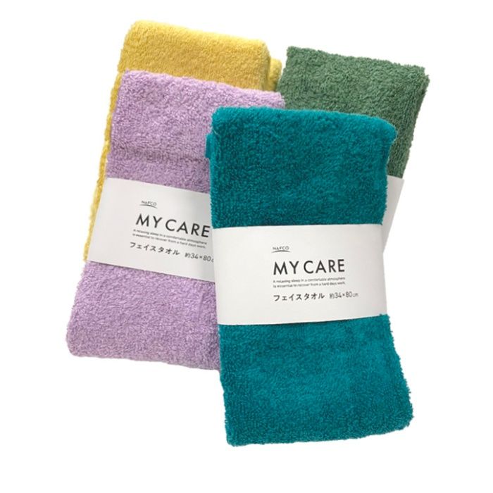 フェイスタオル 34×80cm マイケア BLの説明画像2