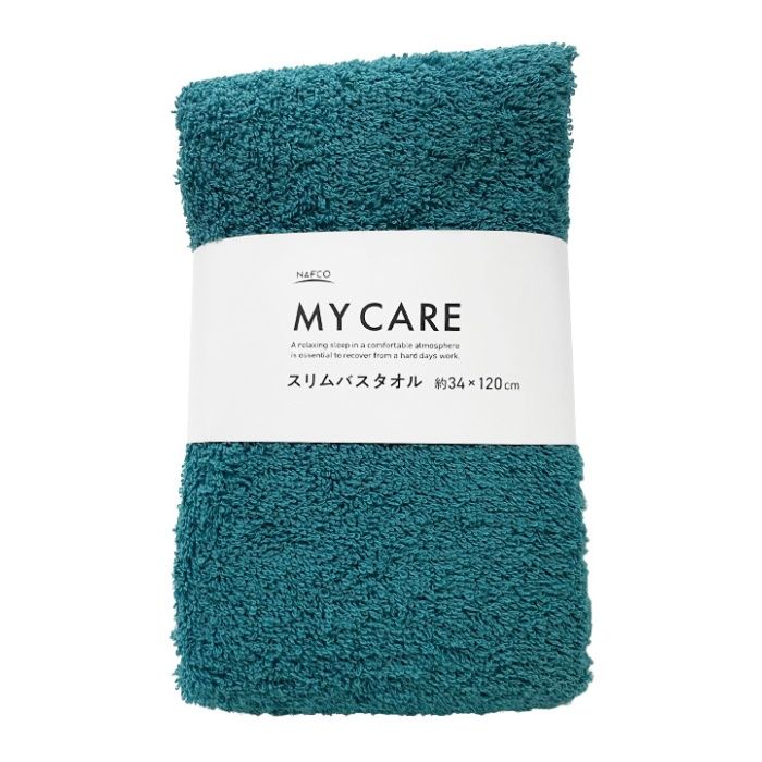 スリムバスタオル 34×120cm マイケア BL