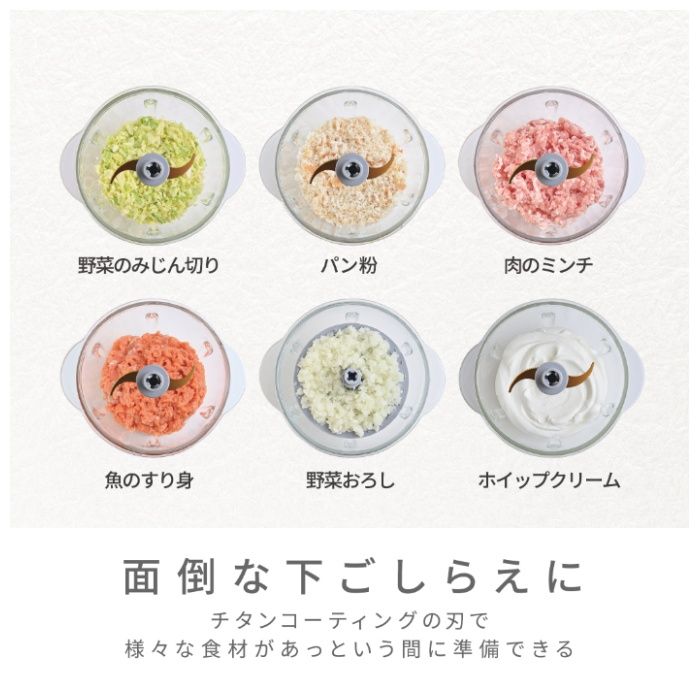 macaful らく洗いフードプロセッサー MKFー1B(W)の説明画像5