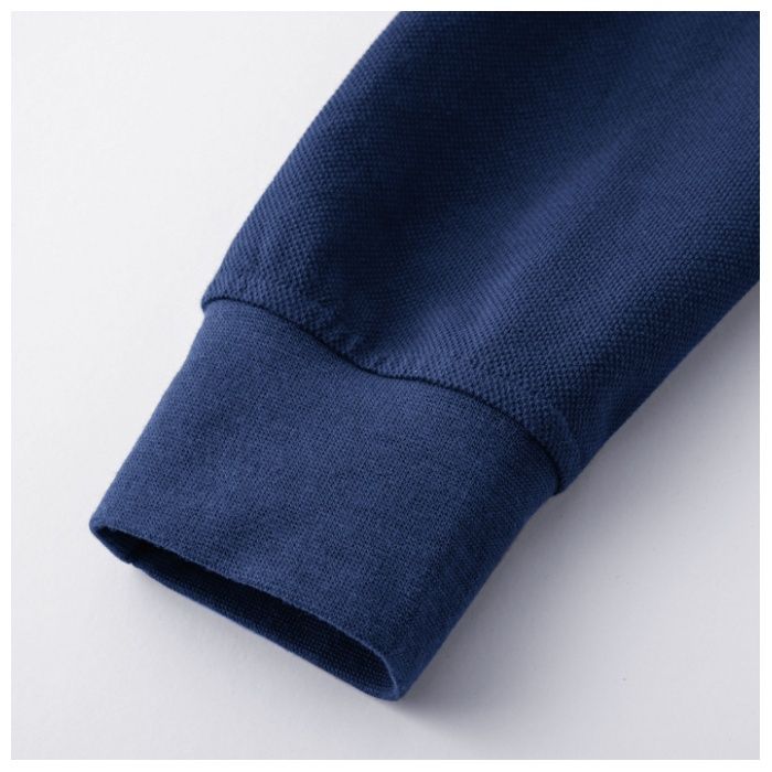 ヘビー長袖ポロシャツ　ブラック　LL EVNR406BLLの説明画像6