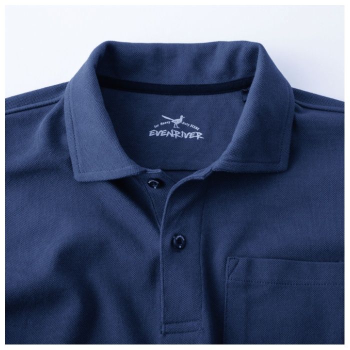 ヘビー長袖ポロシャツ　カモグレー　LL EVNR406GLLの説明画像3